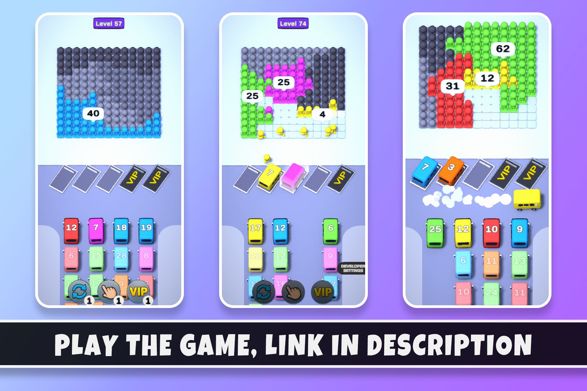 Bus Out Crowd Jam - Unity 3D Puzzle Template source code