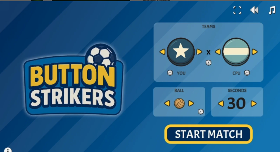 Button Strikers HTML5 Shooter Game Source Code – Island Defense Game screenshot 2