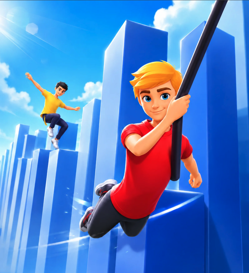 Cable Swing Unity Game Source Code – Rope Swing Racing Game source code