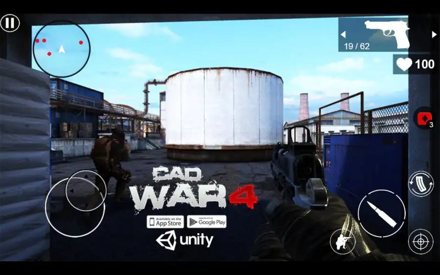 CAD-4 War New Release Sellunitysourcecode screenshot 5