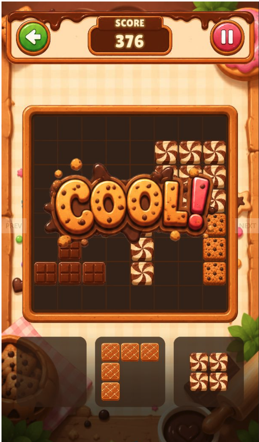 Cake Block Puzzle Blast Unity Source Code – Endless Cookie Collector Runner Game | SellUnitySourceCode.com screenshot 6