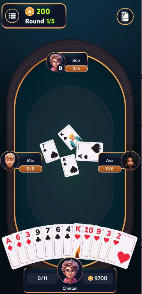 CallBreak - Offline Card Games screenshot 4