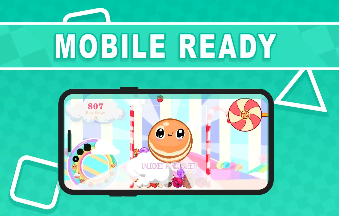 Candy Merge Unity Source Code – Merge Puzzle Game Template for Android, iOS, PC &amp; Web screenshot 8