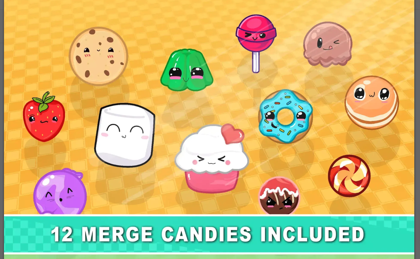 Candy Merge Unity Source Code – Merge Puzzle Game Template for Android, iOS, PC &amp; Web screenshot 10