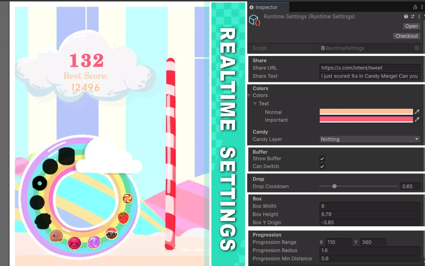 Candy Merge Unity Source Code – Merge Puzzle Game Template for Android, iOS, PC &amp; Web screenshot 11