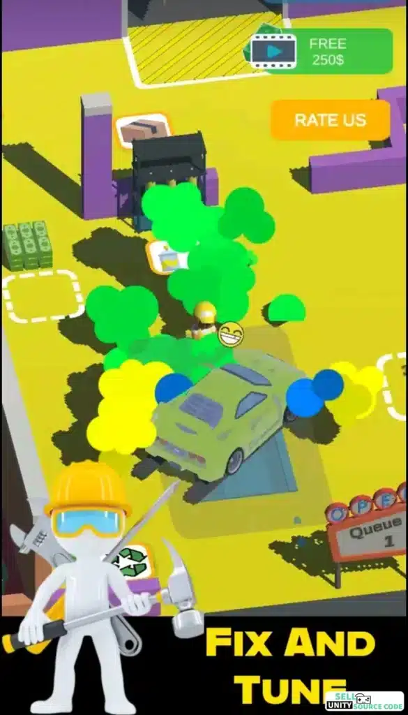 Car Service Tycoon Sellunitysourcecode screenshot 4