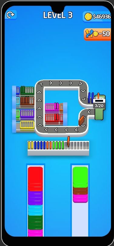 Card Factory Sort Puzzle 3D – Unity Game Source Code screenshot 3