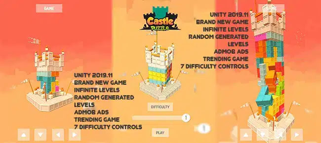 Castle Puzzle || Trending Casual Puzzle Game SellUnitySourceCode screenshot 2