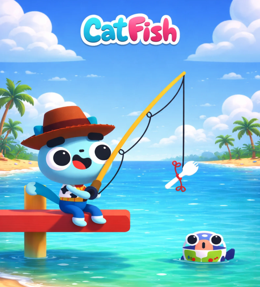 Cat Fish Unity Source Code – Cozy Cat Fishing Simulator Game Template for Android &amp; iOS screenshot 2