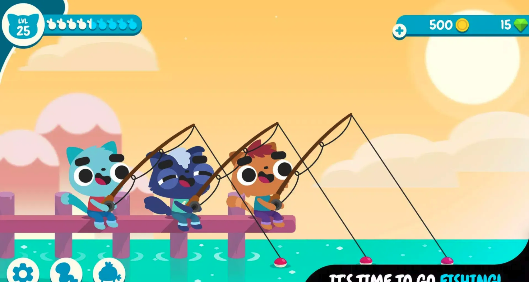 Cat Fish Unity Source Code – Cozy Cat Fishing Simulator Game Template for Android &amp; iOS screenshot 3