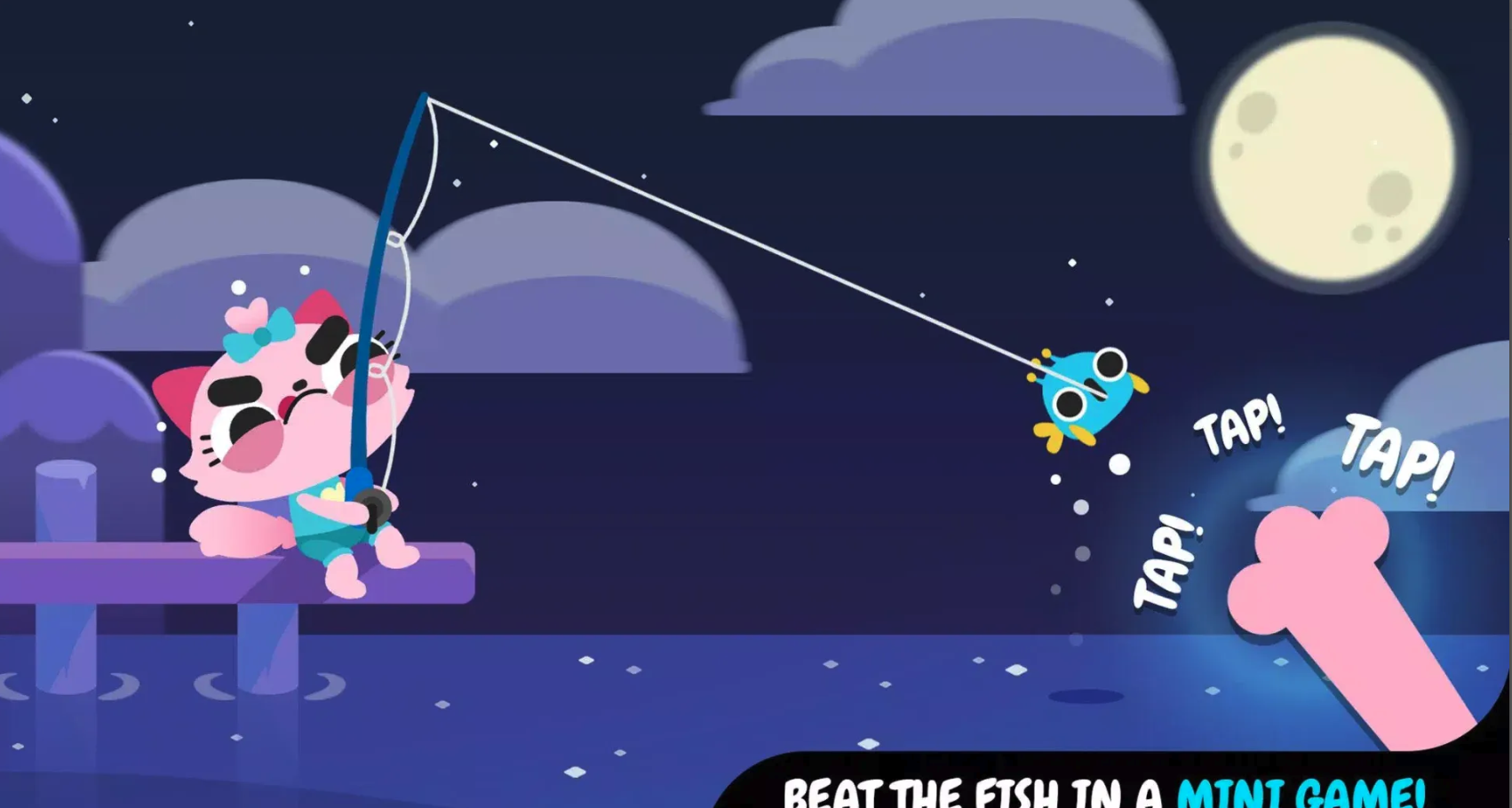 Cat Fish Unity Source Code – Cozy Cat Fishing Simulator Game Template for Android &amp; iOS screenshot 5