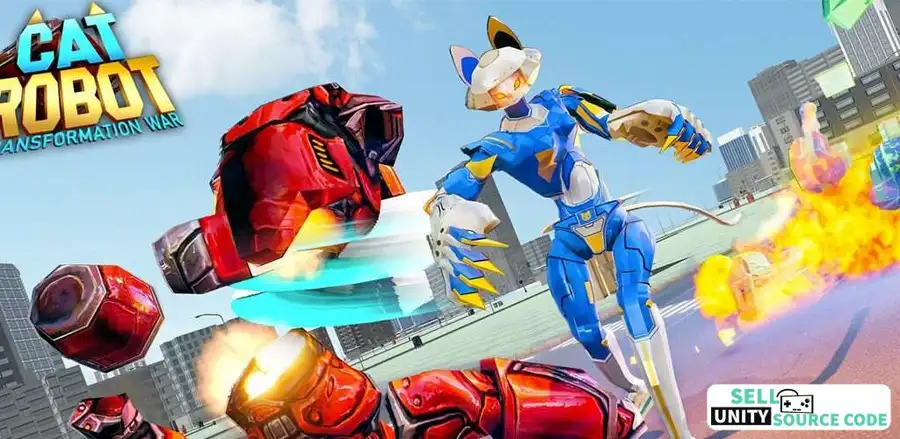 Cat Robot Transform Car Unity Games Source Code source code