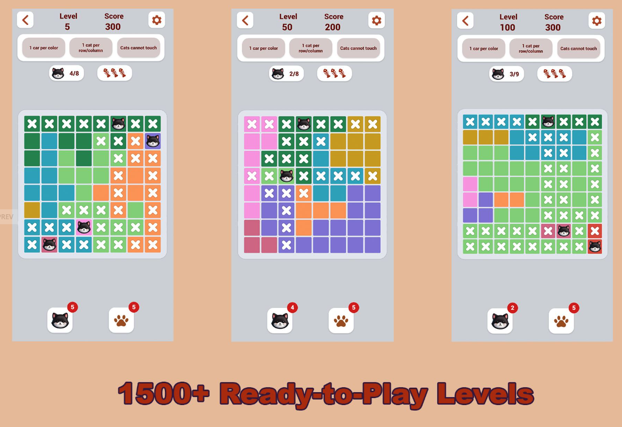 Catdoku Unity Source Code – 1500 Levels + Level Editor Logic Puzzle Game Template | sellunitysourcecode.com screenshot 3