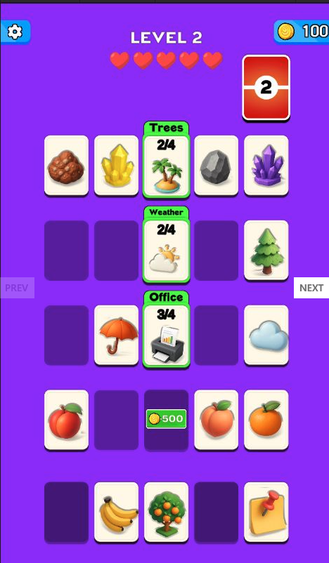 Category Sort Match Puzzle Game Unity Source Code screenshot 6