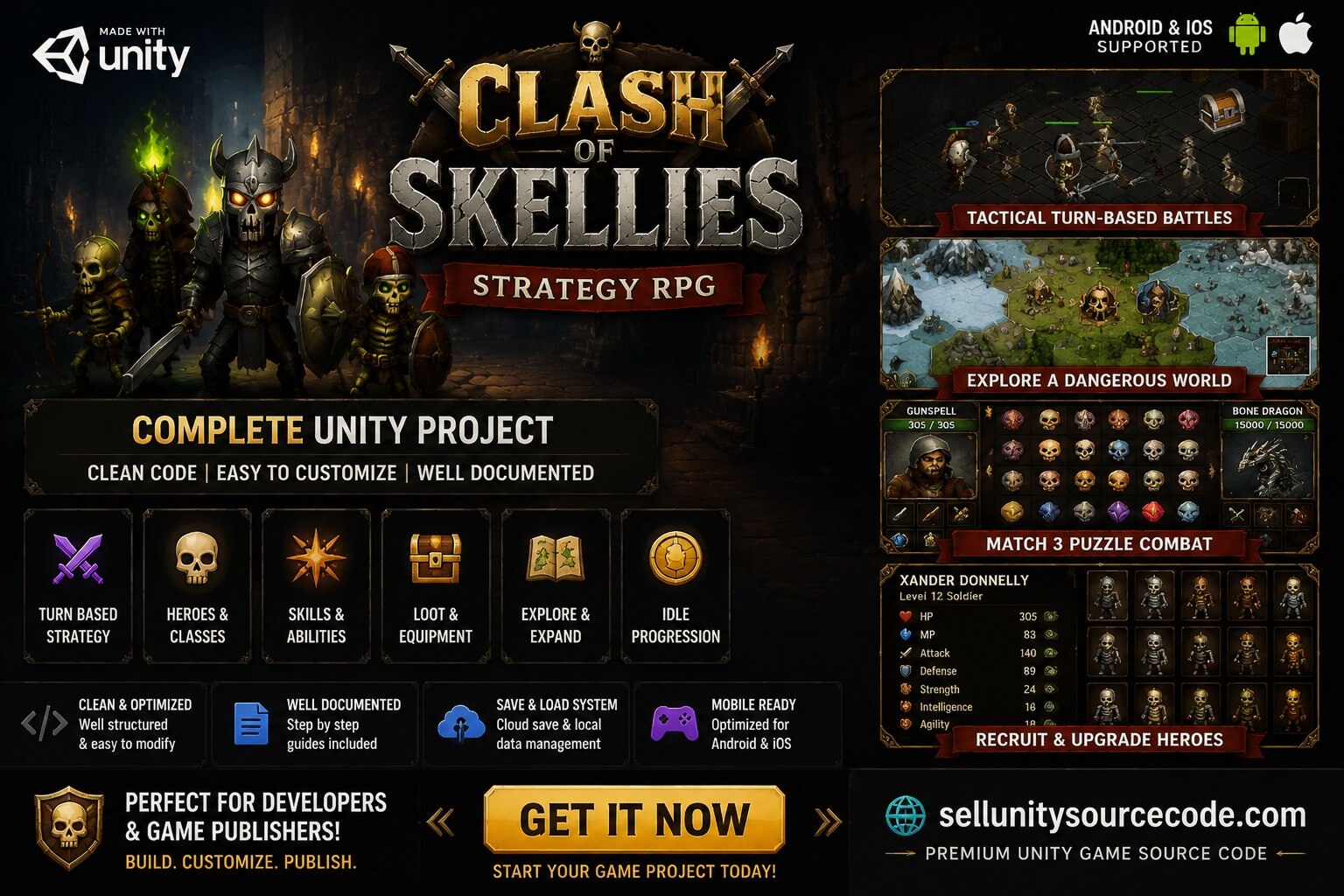 Clash of Skellies | Strategy RPG source code