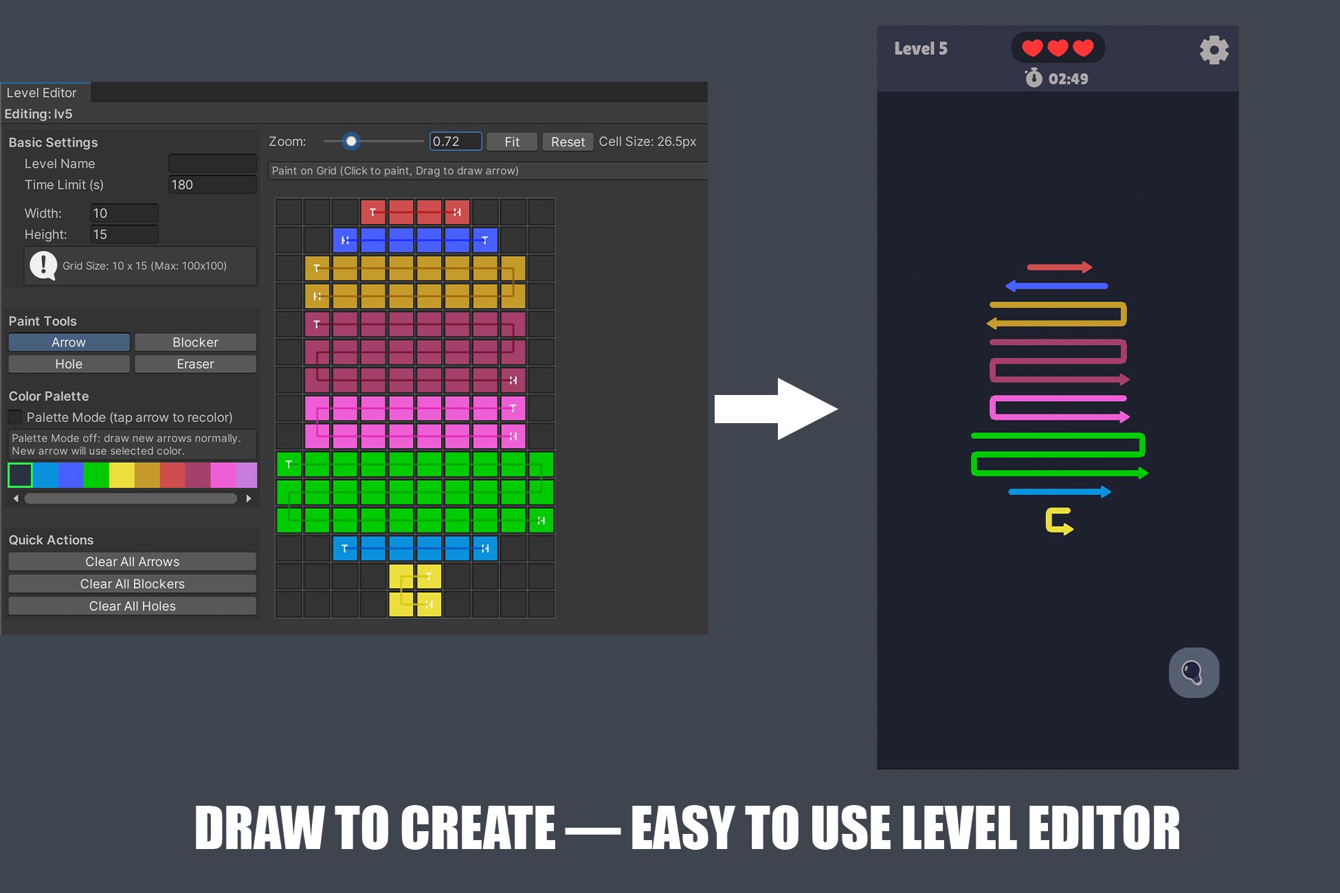Color Flow Out - 1000 Levels Editor Unity Project screenshot 2