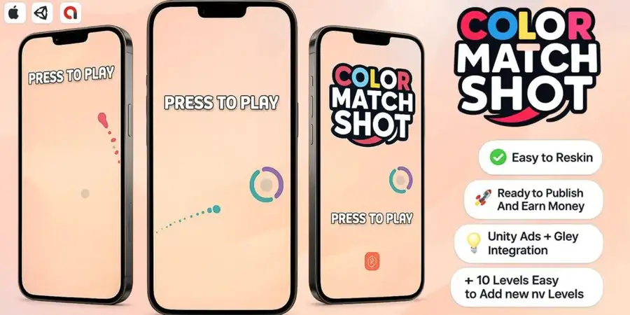 Color Match Shot – Casual Mobile Unity Game screenshot 5