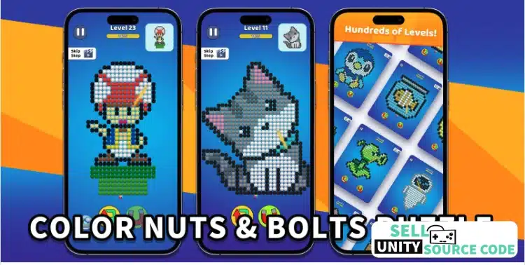 Color Nuts & Bolts Puzzle – Complete Unity Source Code | SellUnitySourceCode.com source code