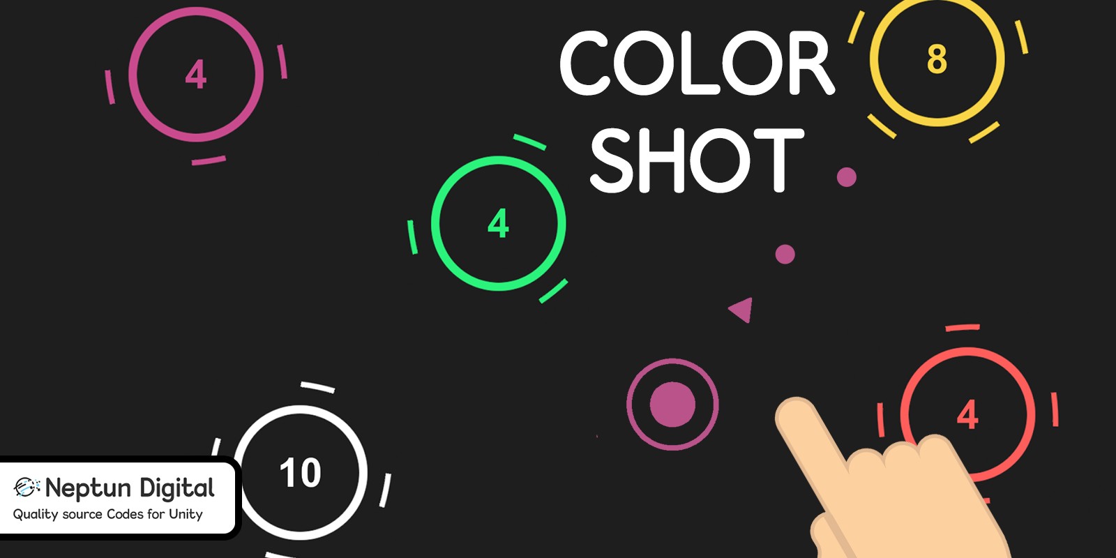 Color Shot - 2D Game template for Unity source code