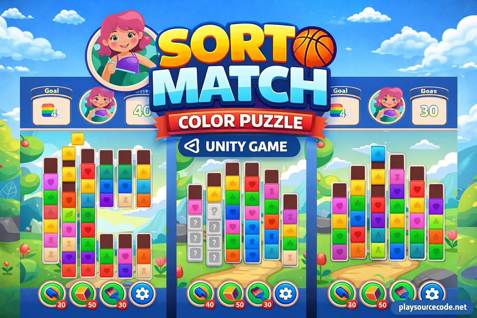 Color Sort Match Puzzle Unity Project – Ready-to-Publish Mobile Game source code