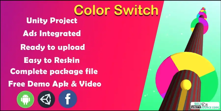 🌈 Color Switch – Complete Unity Source Code | SellUnitySourceCode.com source code