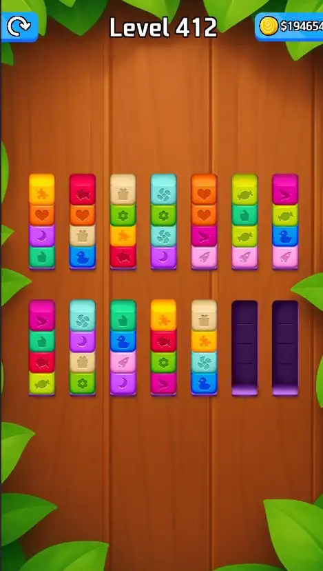Color Wood Sort Merge Puzzle Unity Source Code screenshot 3