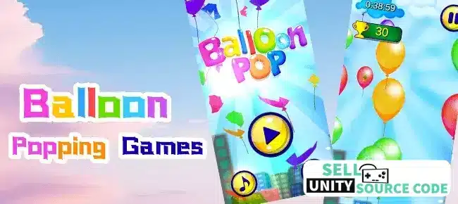 Colour Balloon Popper 3D – Fun Unity Game SellUnitySourceCode.com source code