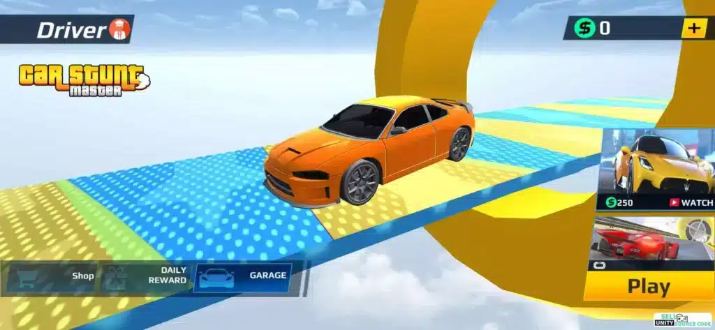 Crazy Racing Stunt Car Games SellUnitySourceCode screenshot 4