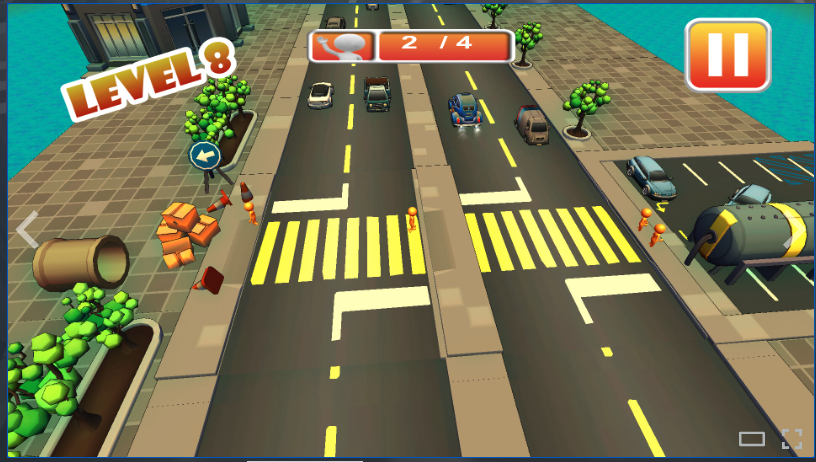 Cross the Road Unity Source Code – Traffic Control Casual Puzzle Game | SellUnitySourceCode.com screenshot 3