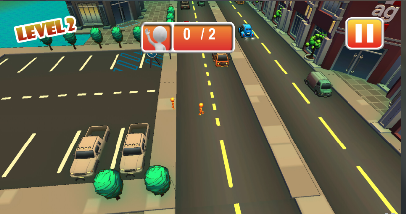 Cross the Road Unity Source Code – Traffic Control Casual Puzzle Game | SellUnitySourceCode.com screenshot 5