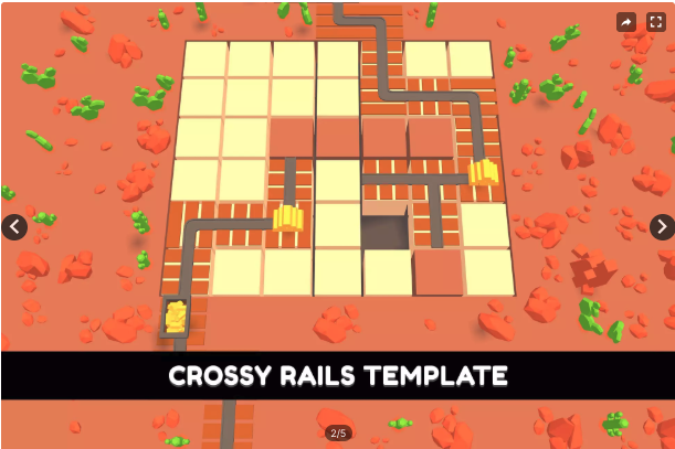 Crossy Rails Unity Source Code – Railway Puzzle Game Template | SellUnitySourceCode.com screenshot 2