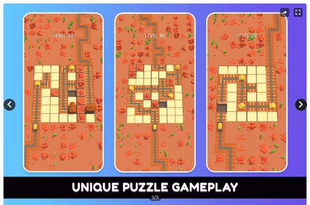 Crossy Rails Unity Source Code – Railway Puzzle Game Template | SellUnitySourceCode.com screenshot 3
