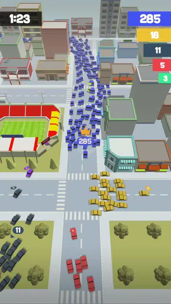 Crowd Drift Cars City io screenshot 3