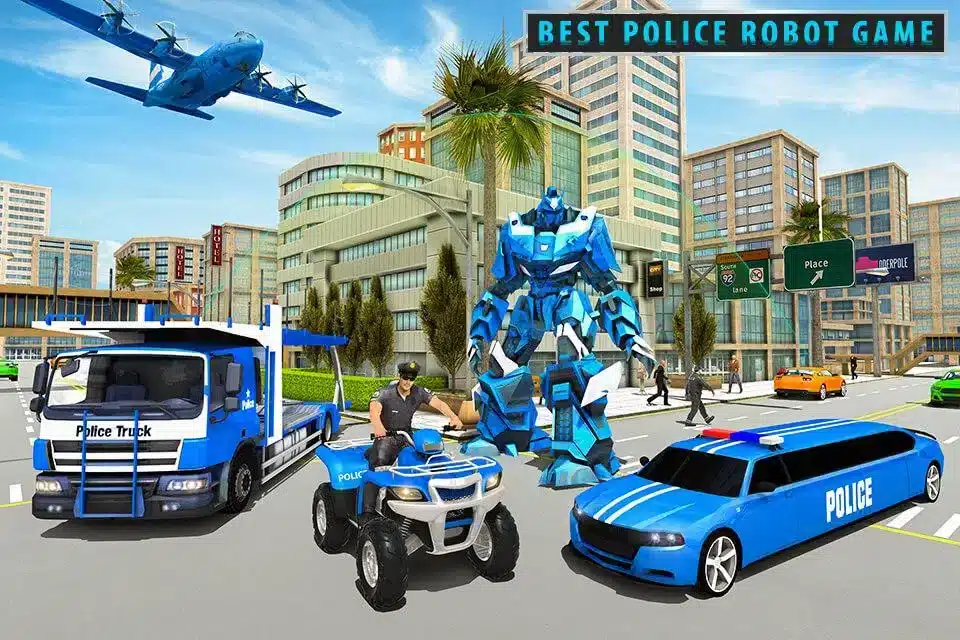 Cuatrimoto de policía de Estados Unidos coche SellUnitySourceCode screenshot 3