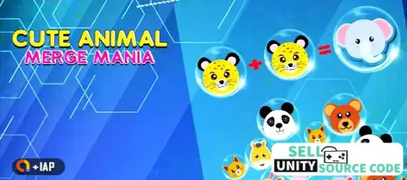 Cute Animal Merge Mania: Puzzle SellUnitySourceCode screenshot 3