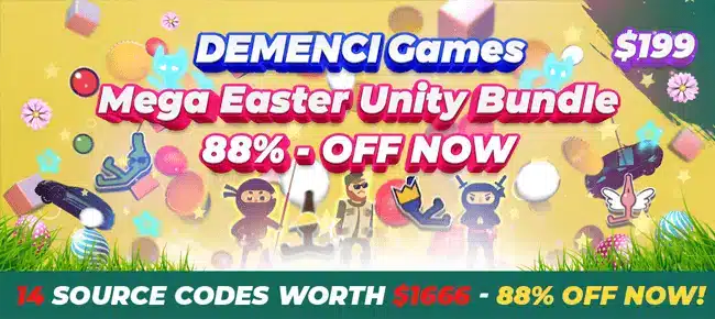 DEMENCI Games MEGA Unity Bundle: 14 Templates wort SellUnitySourceCode screenshot 2