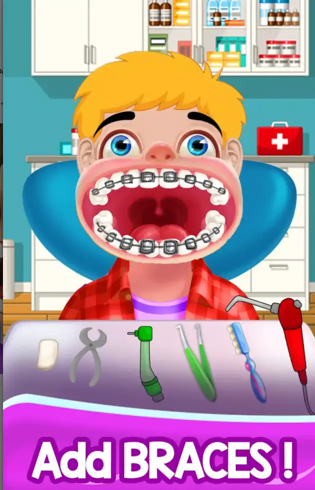 Dentist Games with Braces + Mini Game | Kid Games SellUnitySourceCode screenshot 3