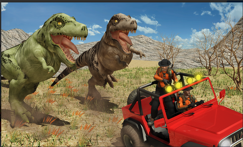 Dinosaur Hunter Survival Unity Source Code – Jurassic Sniper Hunting Game | SellUnitySourceCode.com screenshot 2