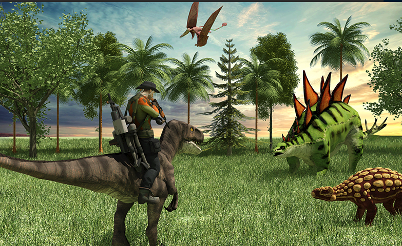 Dinosaur Hunter Survival Unity Source Code – Jurassic Sniper Hunting Game | SellUnitySourceCode.com screenshot 3