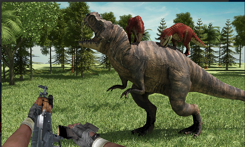 Dinosaur Hunter Survival Unity Source Code – Jurassic Sniper Hunting Game | SellUnitySourceCode.com screenshot 7