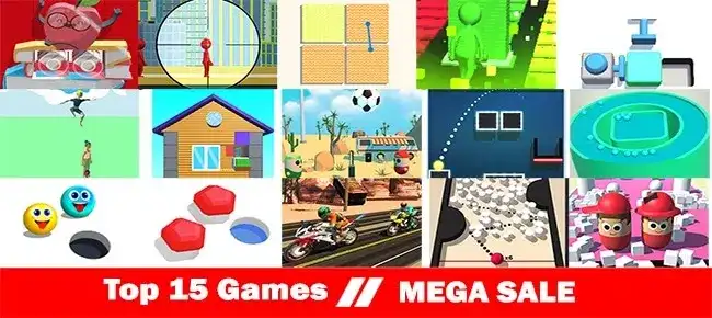 Dollar 99Games Mega Bundle Offer: Top 15 Games SellUnitySourceCode source code