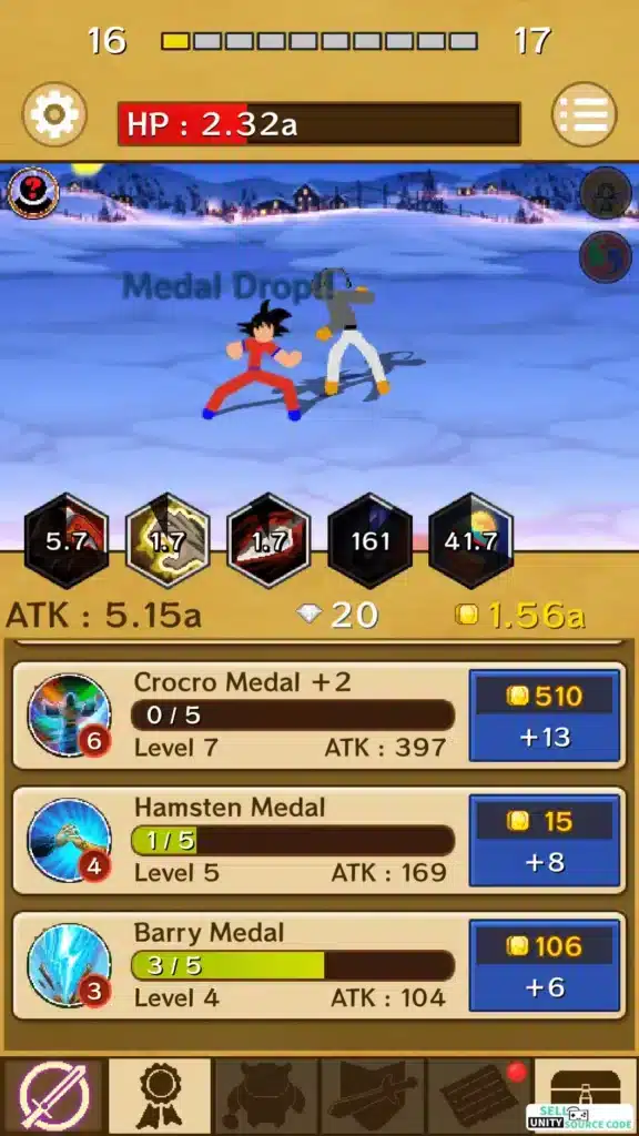 Dragon Stickman RPG SellUnitySourceCode screenshot 3