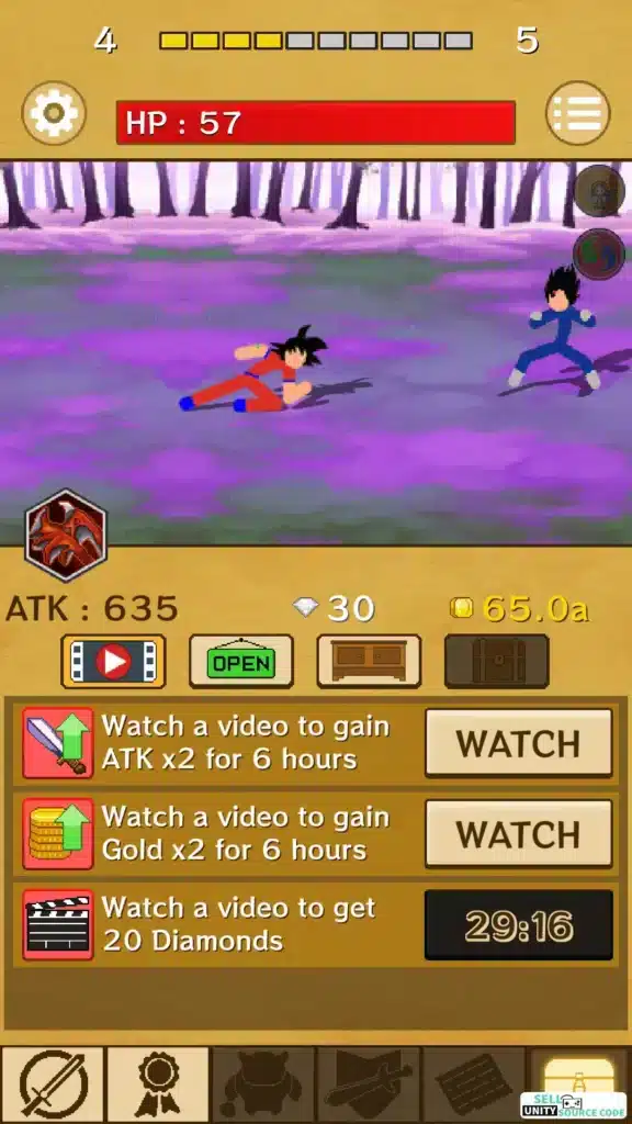 Dragon Stickman RPG SellUnitySourceCode screenshot 5