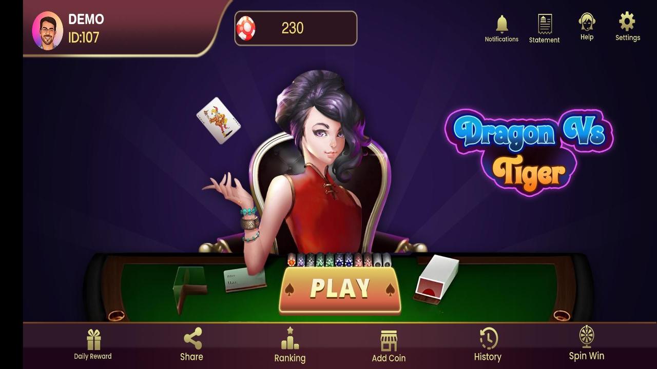 Dragon vs Tiger Real Money game source code