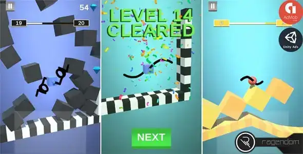 Draw Cube – Complete Unity Game + Admob SellUnitySourceCode source code