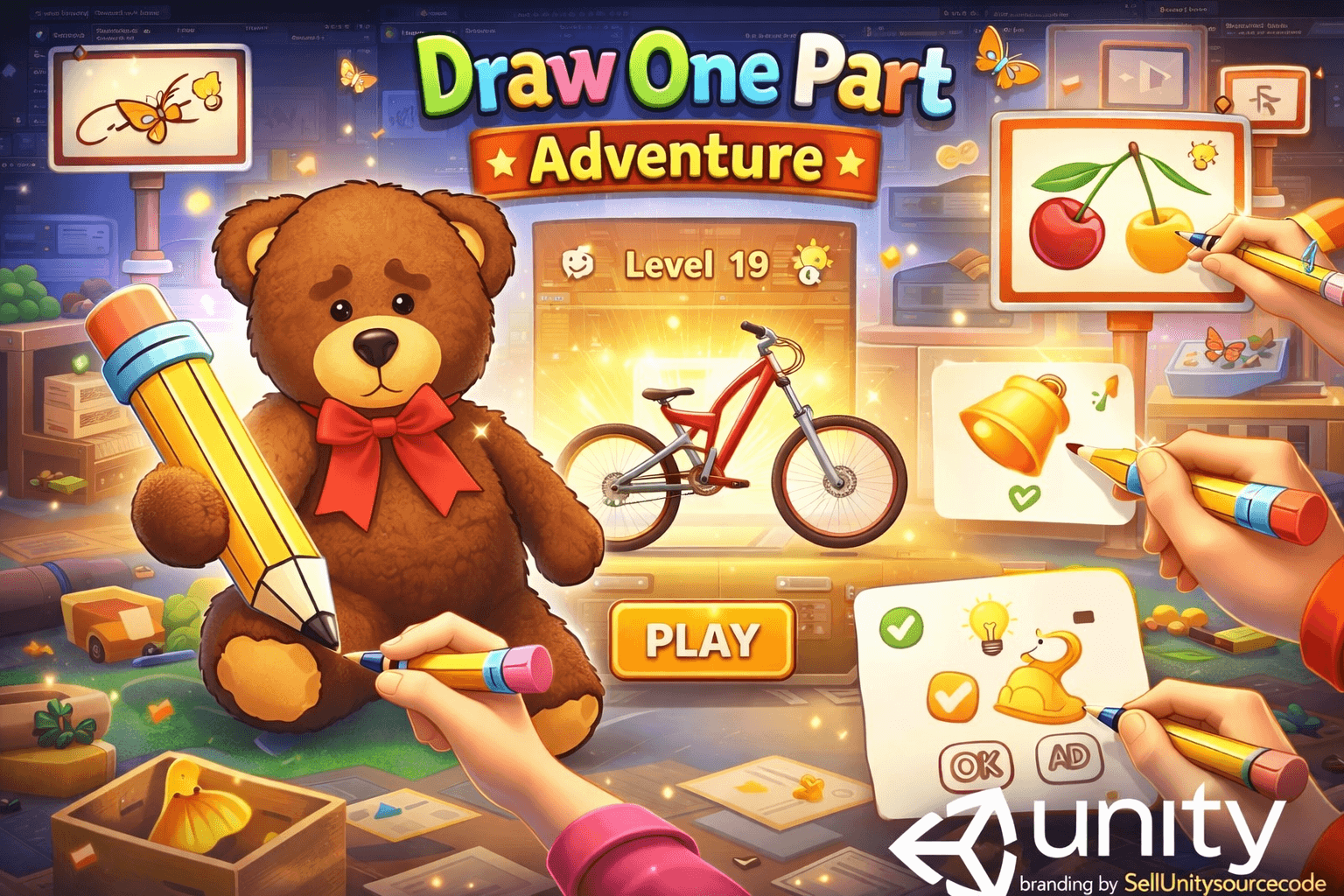 Draw One Part Adventure SellUnitySourceCode source code