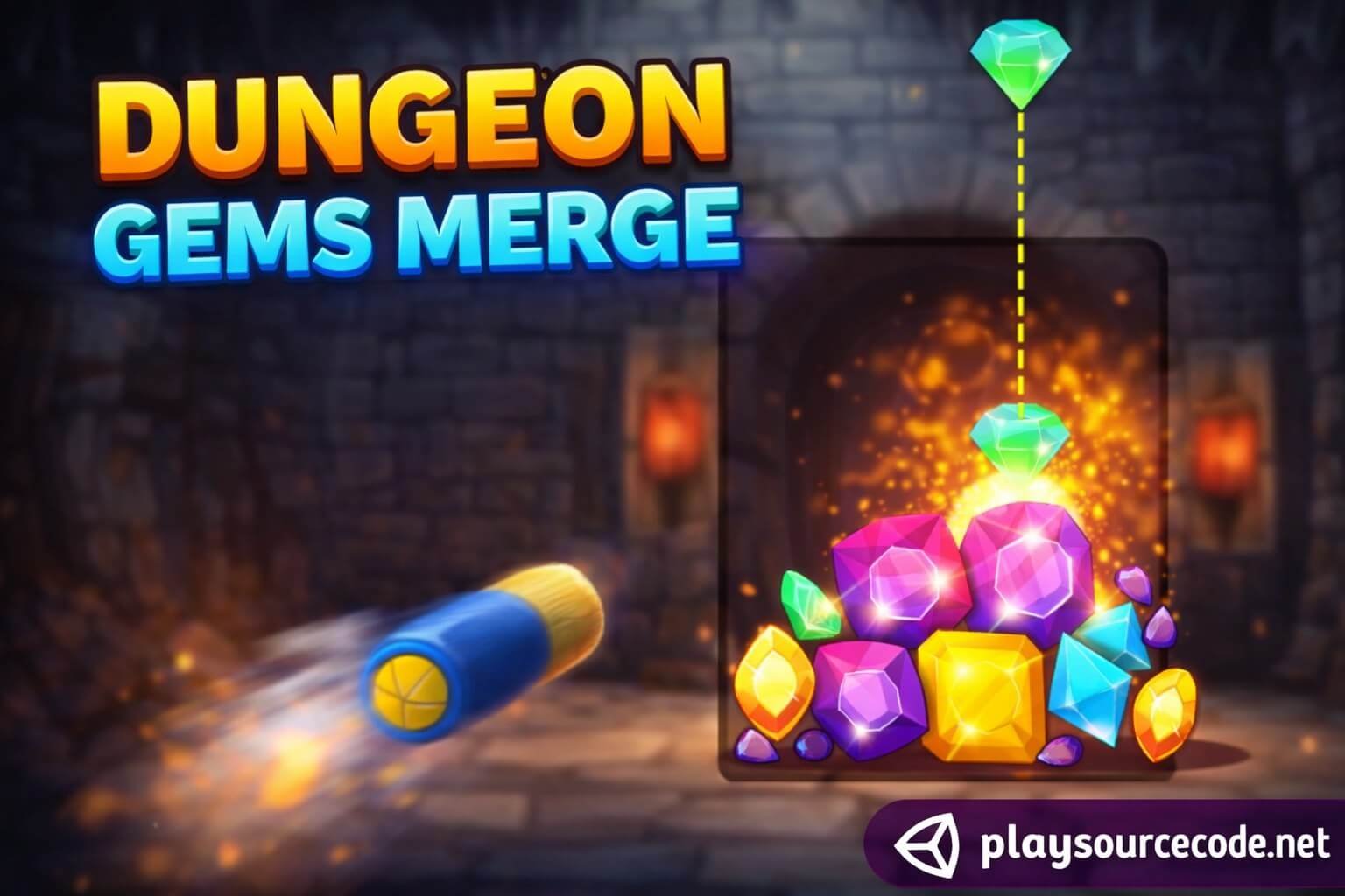 Dungeon Gems Merge Unity Template Project screenshot 6
