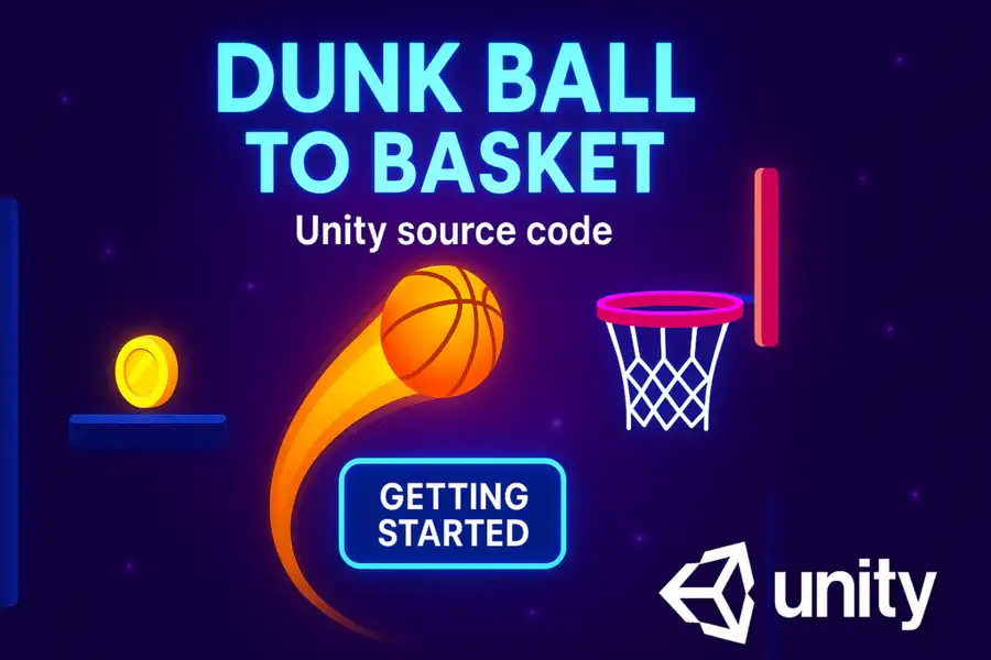 Dunk Ball To Basket source code