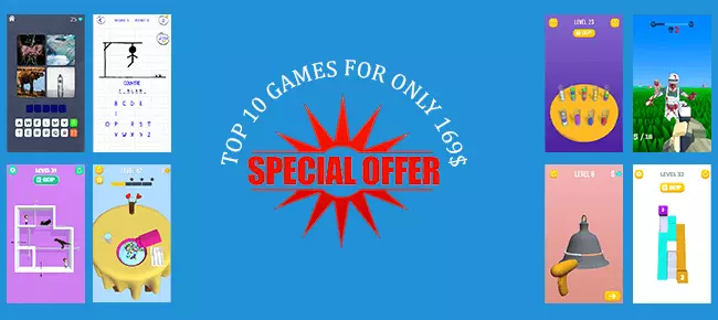 ELMOUS Games Summer Mega Bundle: 10 Games worth SellUnitySourceCode source code