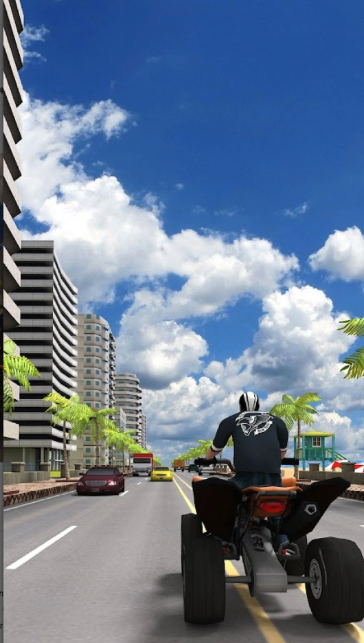 Endless ATV Quad Racing Unity Source Code – Highway ATV Traffic Racing Game screenshot 4